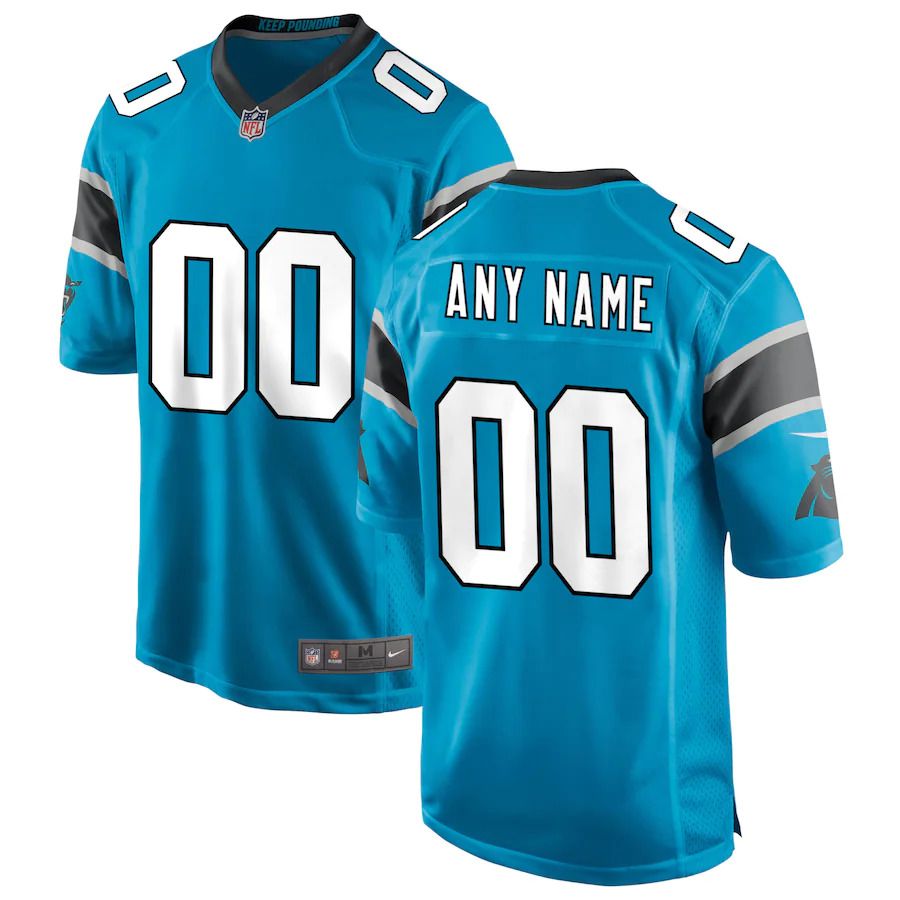 Cheap Men Carolina Panthers Nike Blue Alternate Custom Game NFL Jersey